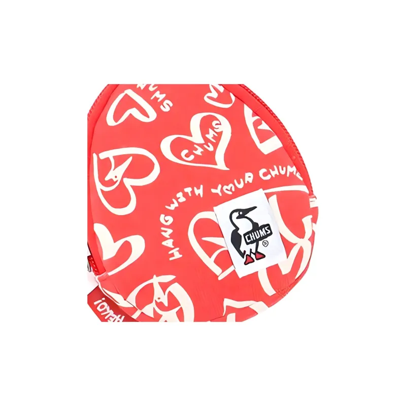 CHUMS Cotton Coin Purse Unisex Heart Shaped Pattern-1
