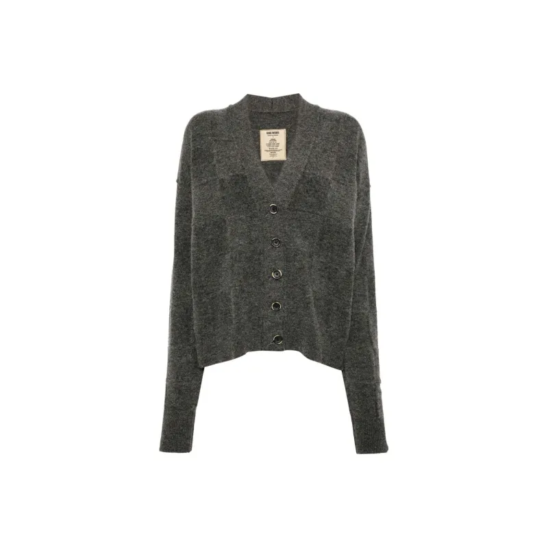 UMA WANG Buttoned V Neck Cardigan-0