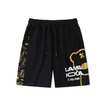 LAMLICKA Casual Shorts Unisex Black