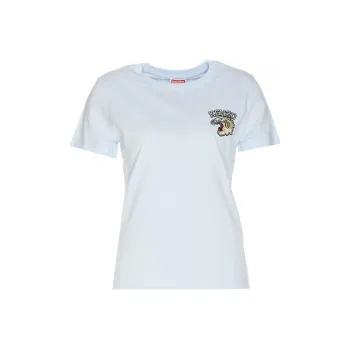 KENZO Logo Embroidered Crewneck T Shirt