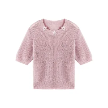 XIANGYING Sweaters Women's Pink