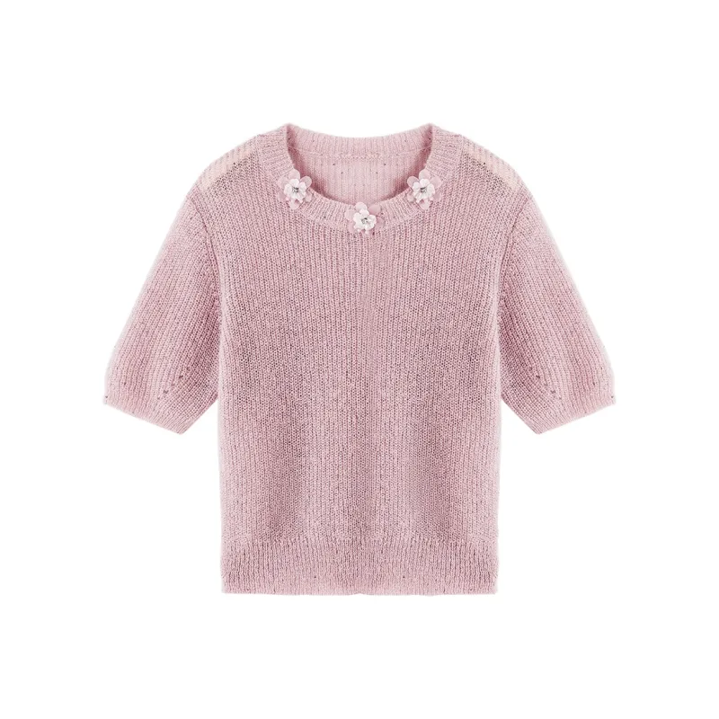 XIANGYING Sweaters Women's Pink-0