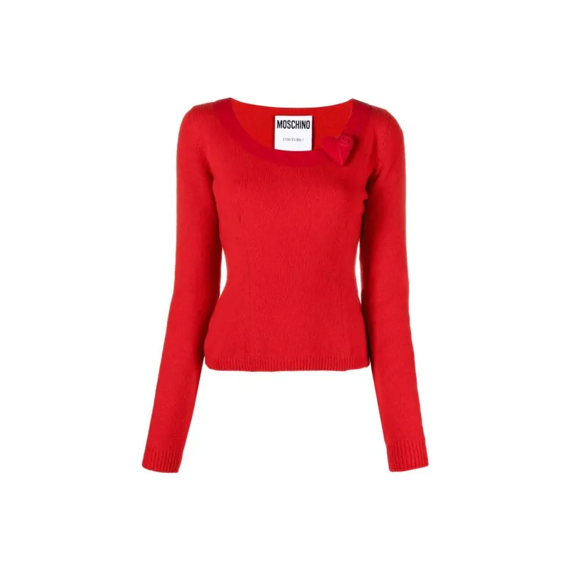 MOSCHINO FW22 Sweater Women's Red-0