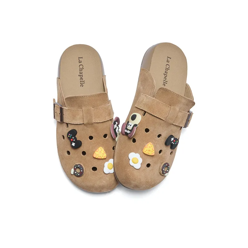 La Chapelle Clogs Women's Brown-2