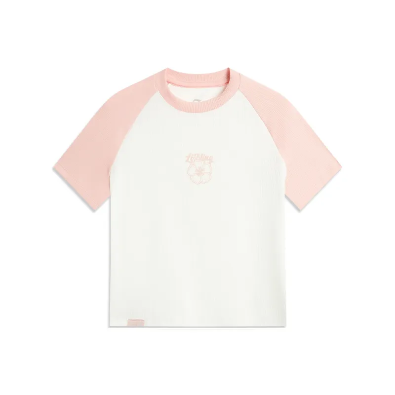 LiNing x GUGONG,LIANMINGKUAN Chinese Culture Series T Shirt Women's Pink-0