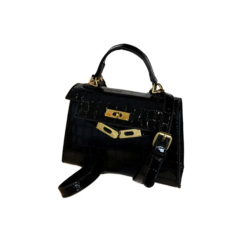 ROSEDAWN PU Handbag Regular Women's Elegant Black-0