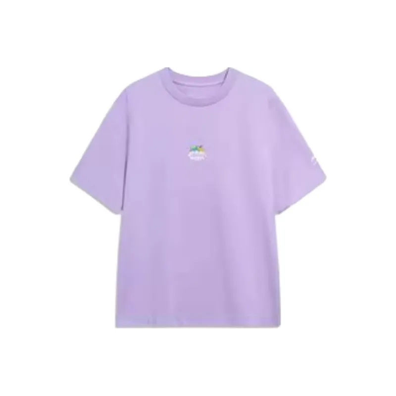 LiNing Sports Life Collection T Shirt Women's Vero Rose Purple-0