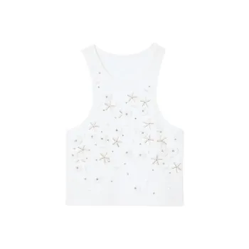 Sandro Sequin embellished Tank Top