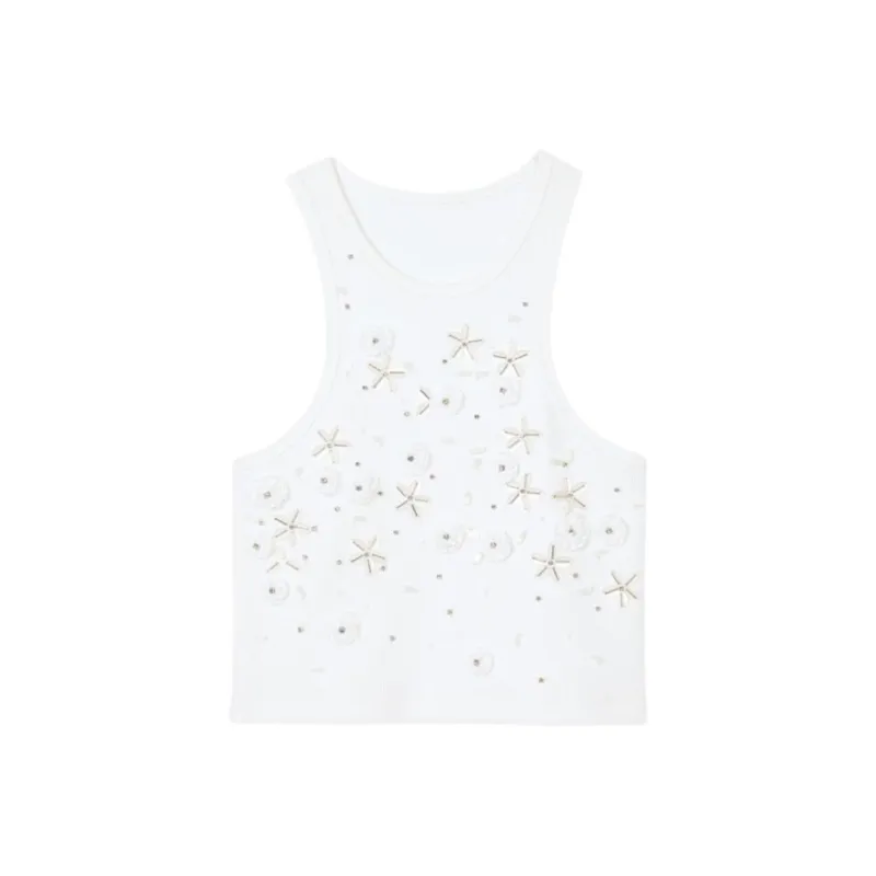 Sandro Sequin embellished Tank Top-0