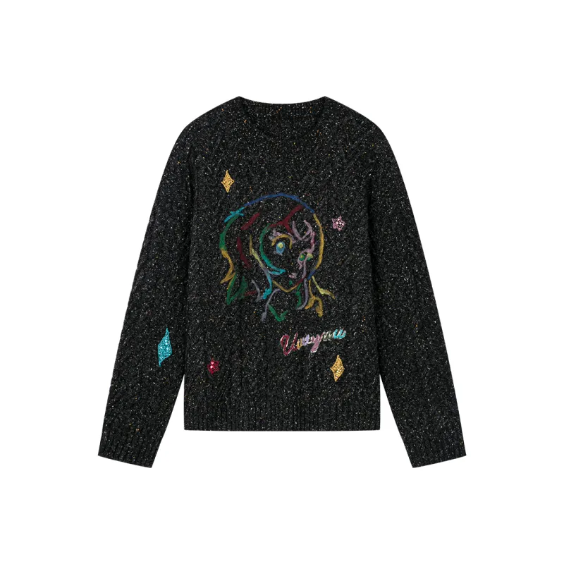 UOOYAA Sweaters Women's Dark Gray-0
