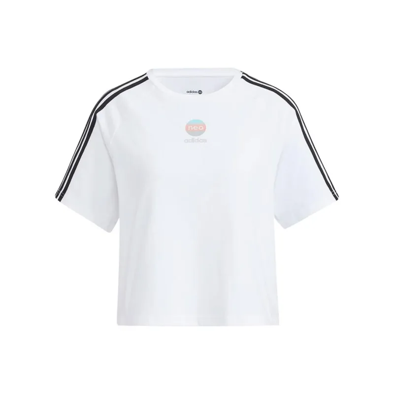 Adidas Neo Raglan Sleeve T Shirt Women's White-0