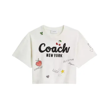 COACH Crop Tops Women's White