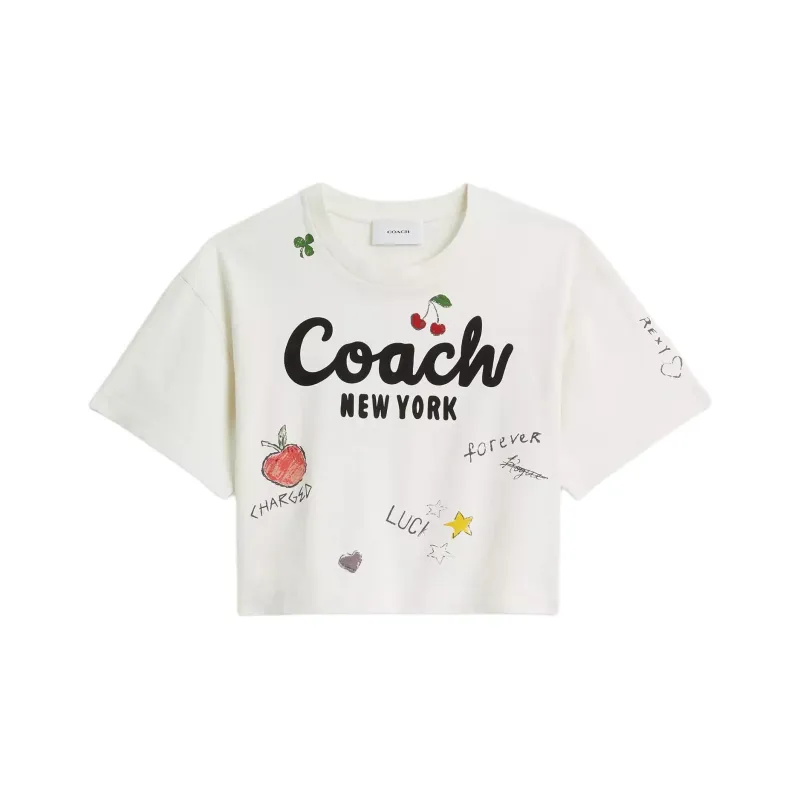 COACH Crop Tops Women's White-0