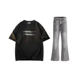 Clothing Sets (Black+Bootcut Smoke Gray)