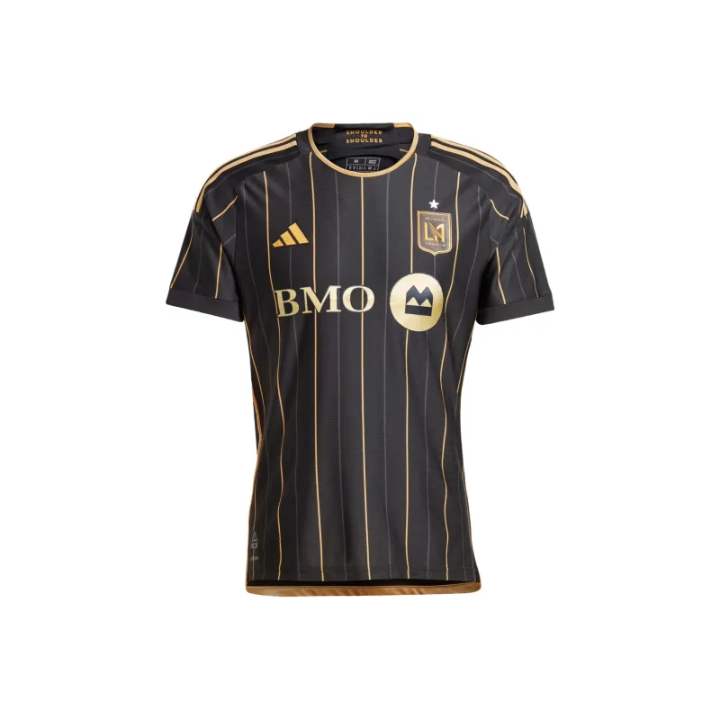 Adidas Free Shipping With AdiClub Los Angeles Football Club 24/25 Home Authentic Jersey-0