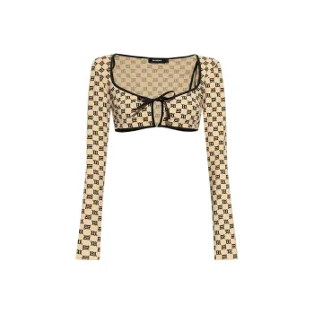 Misbhv Monogram Cropped Top