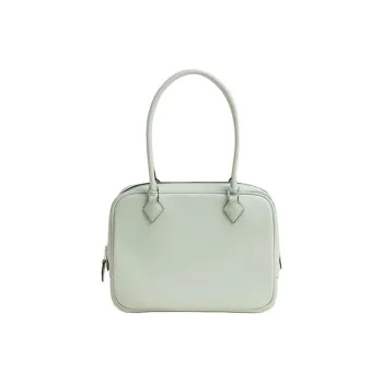 HERMES Plume Swift Calfskin Handbag Mini Women's Mint Green