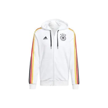 Adidas GERMANY DNA FULL-ZIP HOODIE Soccer Jerseys Men's White