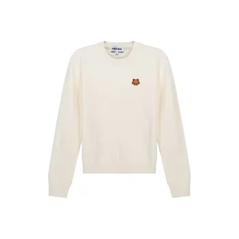 KENZO FW20 Loose Fit Sweater Women's Beige Yellow