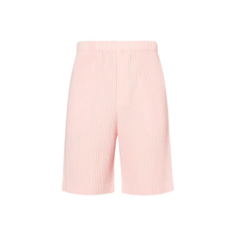 Homme Plissé Issey Miyake May Plissé Pleated Bermuda Shorts-0