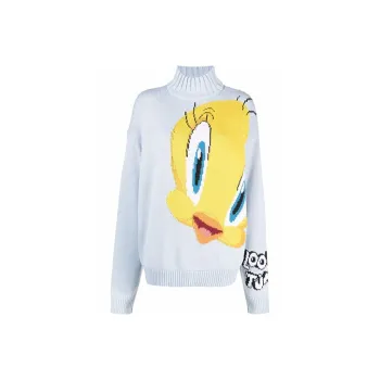 GCDS FW21 Loose Fit Sweater Women's Blue