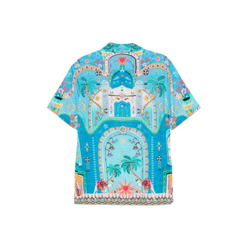 Camilla Short sleeves Camp collared Shirt-1