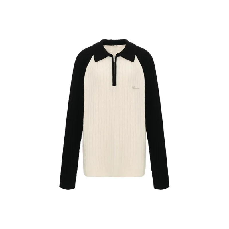 CONCISE WHITE Sweater Women's Black White-0