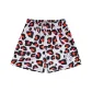 BKC Leopard Print Shorts-White Dot Leopard Print