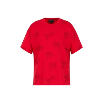 EMPORIO ARMANI SS22 T Shirt Women's Red