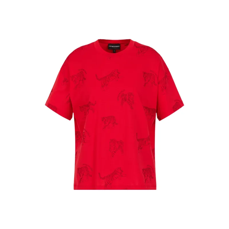 EMPORIO ARMANI SS22 T Shirt Women's Red-0