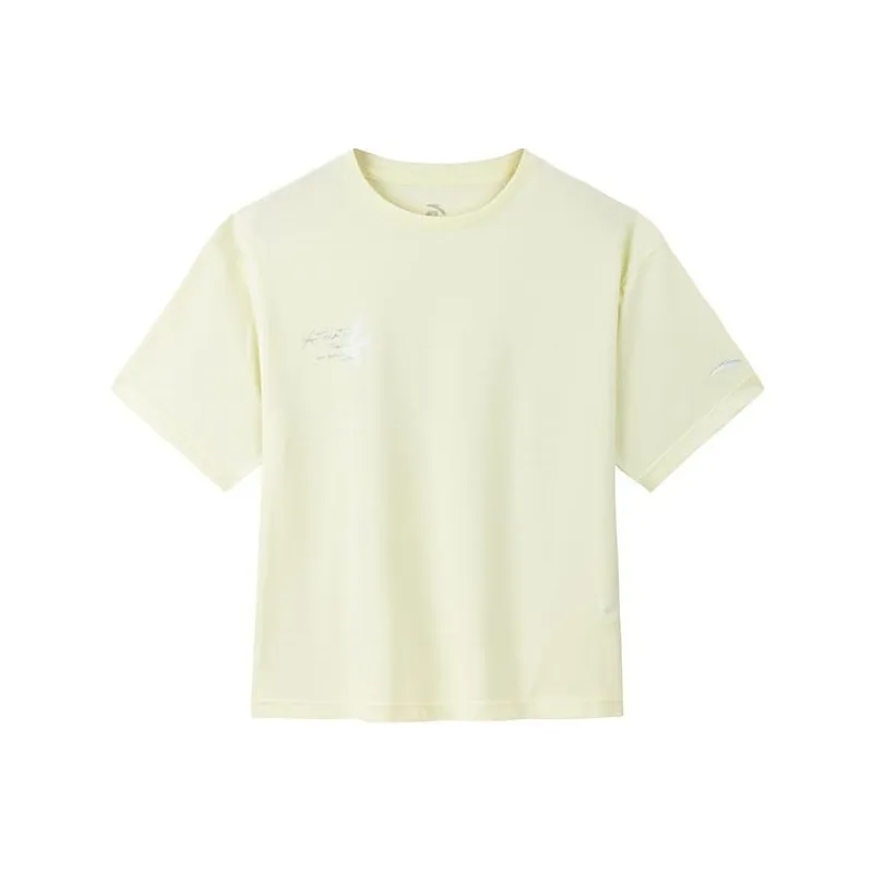 Anta Variety Training Collection T-Shirt Women's Gardenia Yellow-0