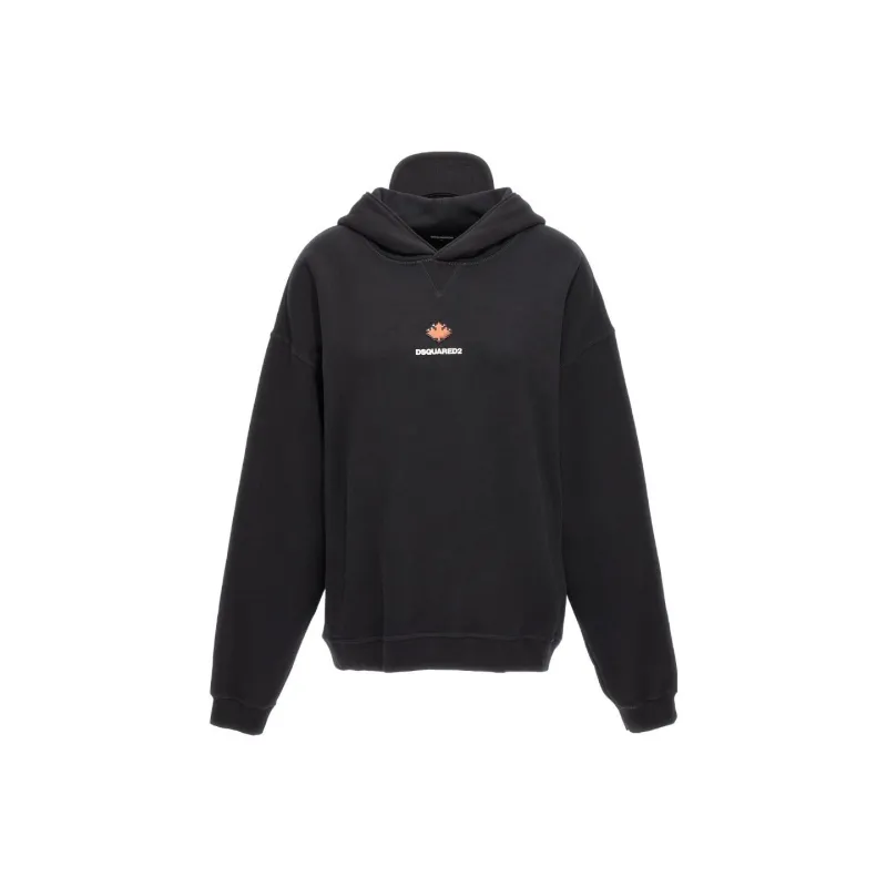 DSQUARED 2 Logo Printed Long Sleeved Hoodie-0