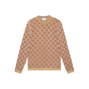 GUCCI Sweater With Crystal Gg Motif