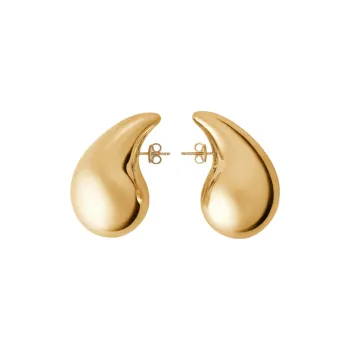 Bottega Veneta 18K Gold Plated Stud Earrings Women's Gold