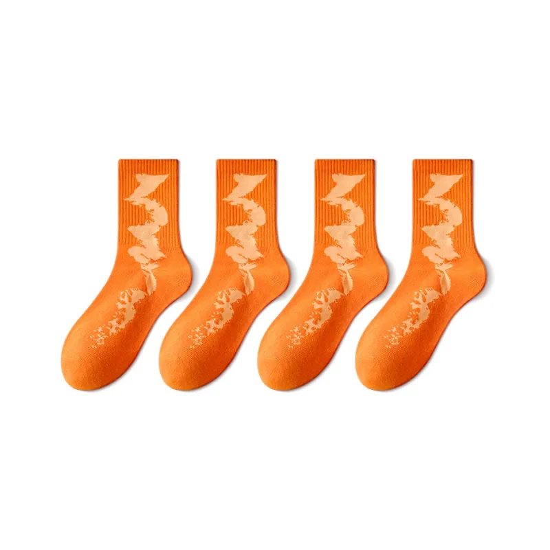 Taste The Color Knee High Socks Unisex 4 Pack-6