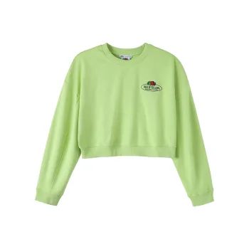 ZARA Drop Shoulder Sleeve T-Shirt Women's Neon Green