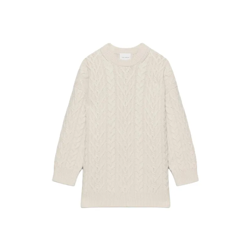 ARITZIA FW24 The Group By Babaton Nourish Merino Wool Sweater Sweater Women's Heather Bone-0