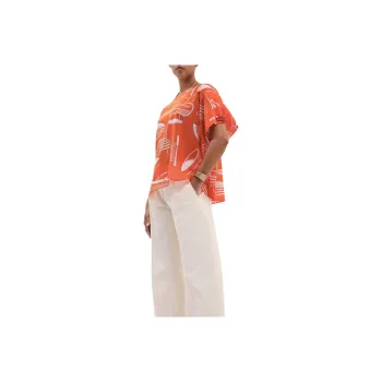 HERMES Regular T Shirt Women's Orange
