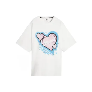 PUMA GAME LOVE BASKETBALL T-Shirts Women's White