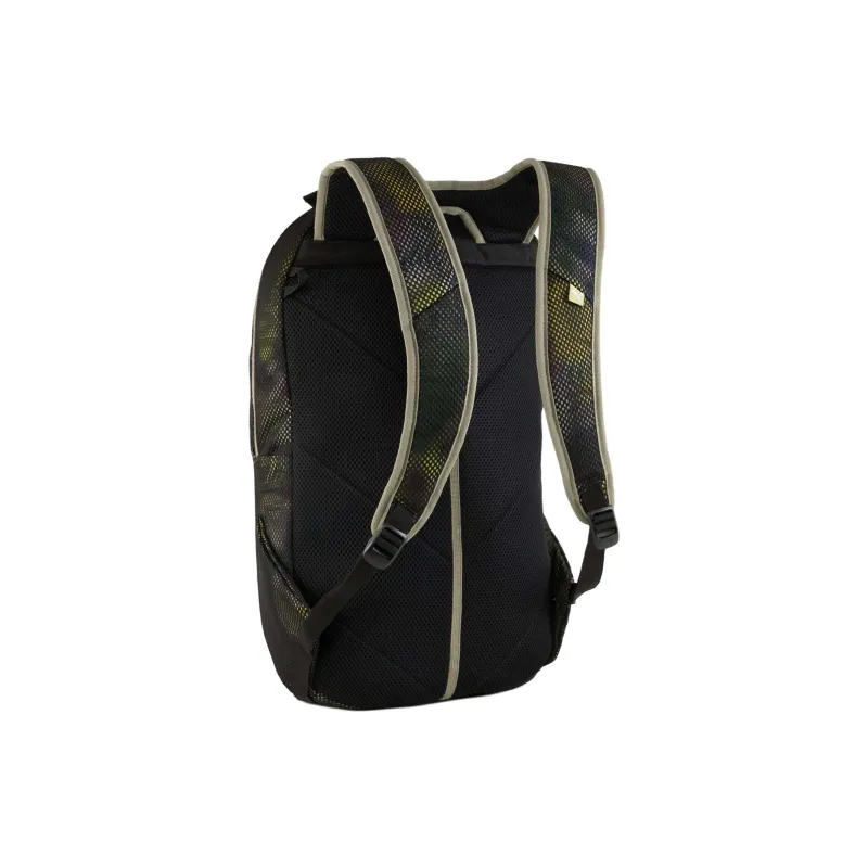PUMA PUMATECHHoops X Polyester Backpack Large Size Unisex Black & Green-1