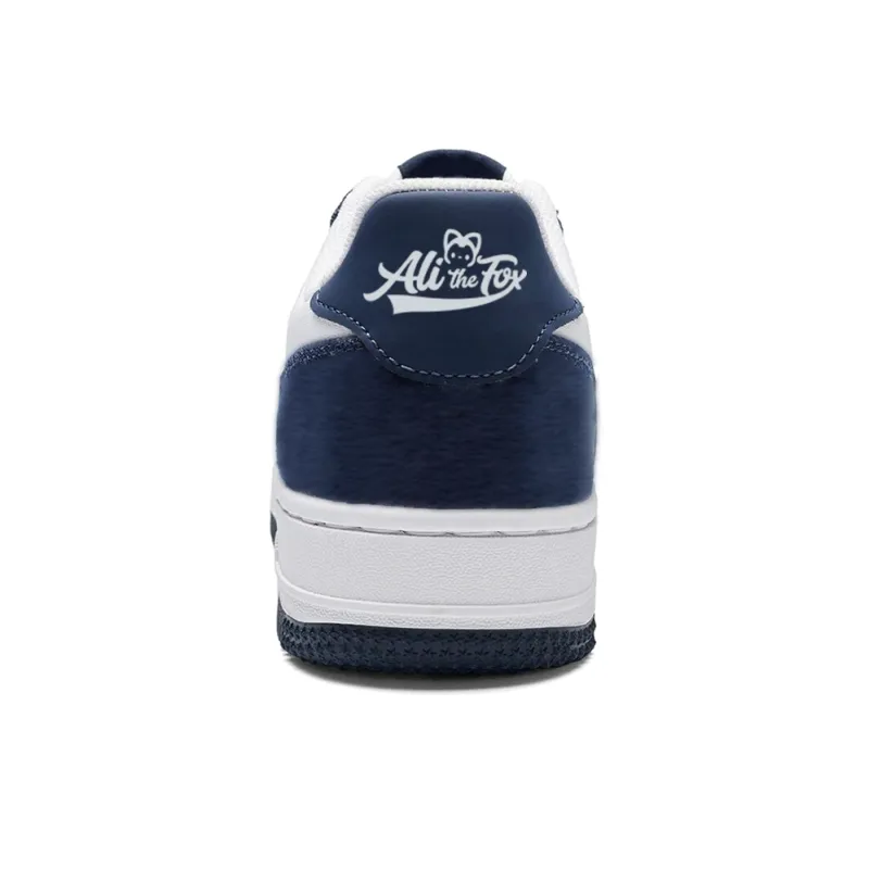 ALI THE FOX Low-Top Skateboard Shoes Women's Classic White/Hai Chang Blue-42