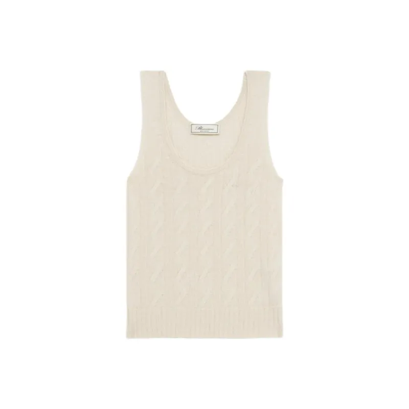 Blumarine Cable Knit Sleeveless Top-0