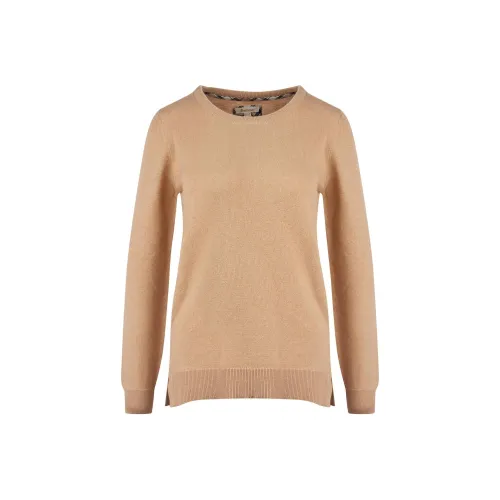 BARBOUR Pendle Crew Knit Sweatshirt Sweater Women's Caramel