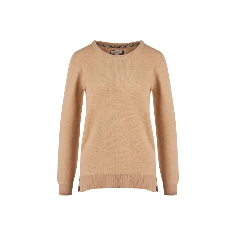 BARBOUR Pendle Crew Knit Sweatshirt Sweater Women's Caramel-0