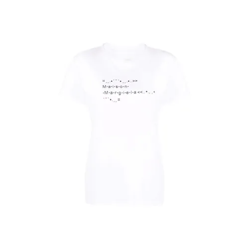 (W) 메종 마르지엘라 폰트 제너레이터 티셔츠 화이트