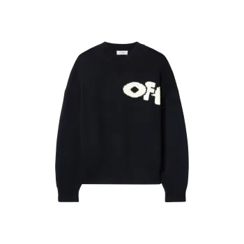 OFF-WHITE Logo Detailed Crewneck Jumper