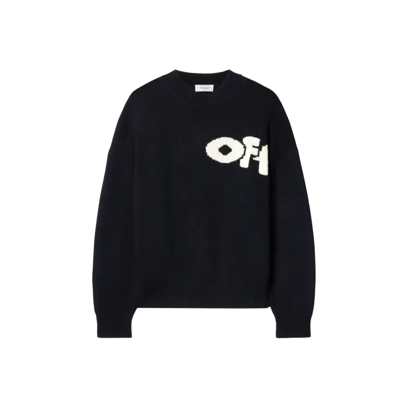 OFF WHITE Logo Detailed Crewneck Jumper-0