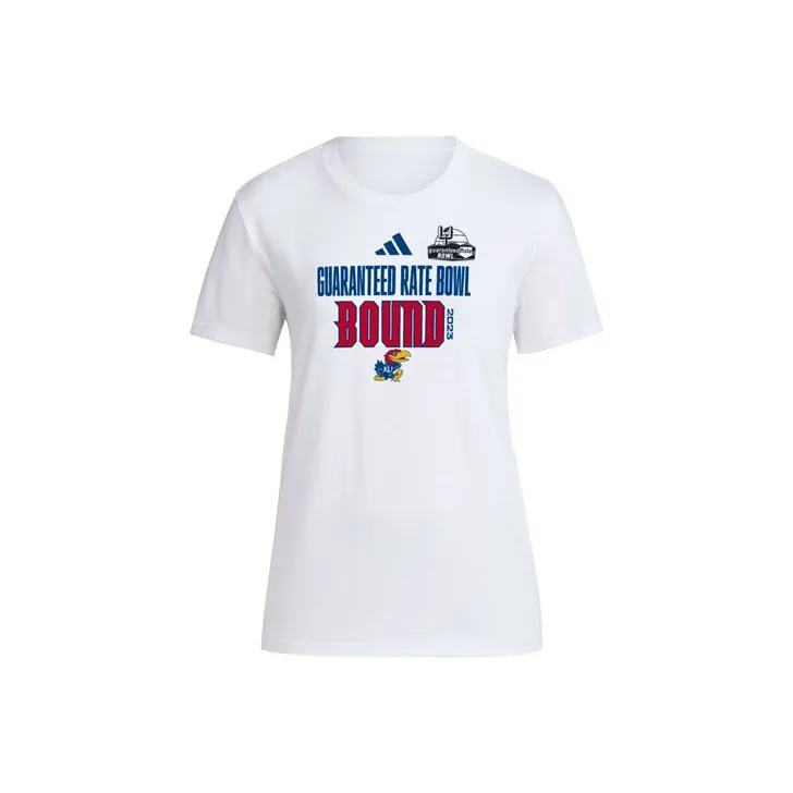 Adidas Kansas Bowl Bound Tee T-Shirt Women's White-0