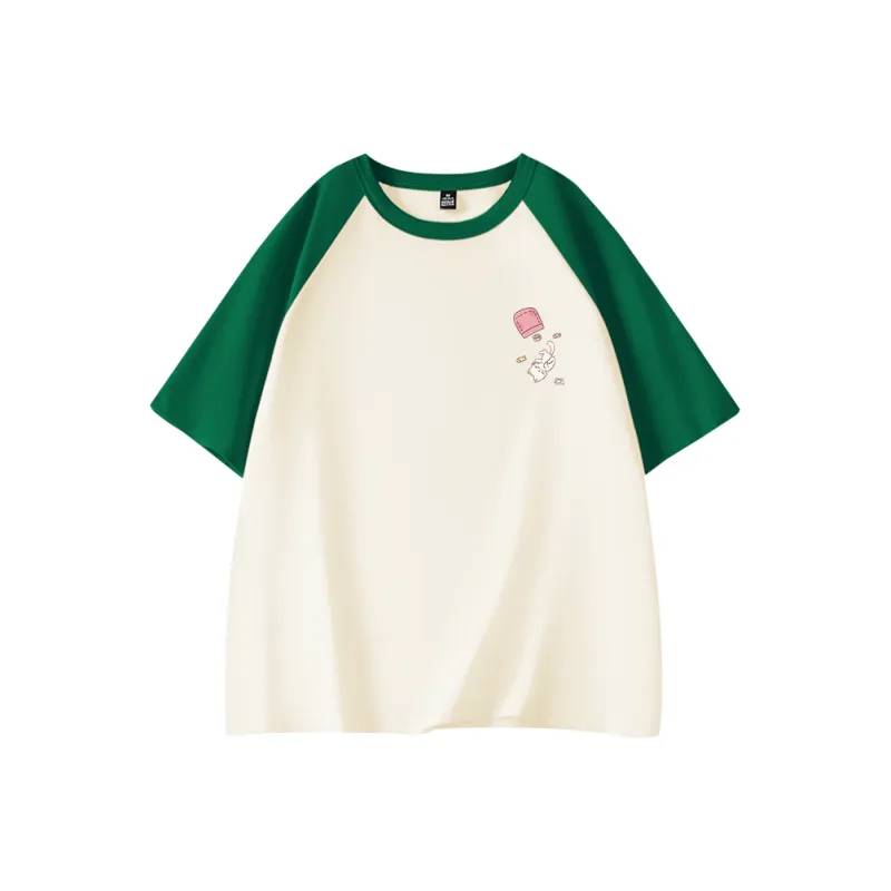 Cotton Raglan Sleeve T Shirt Women's-0