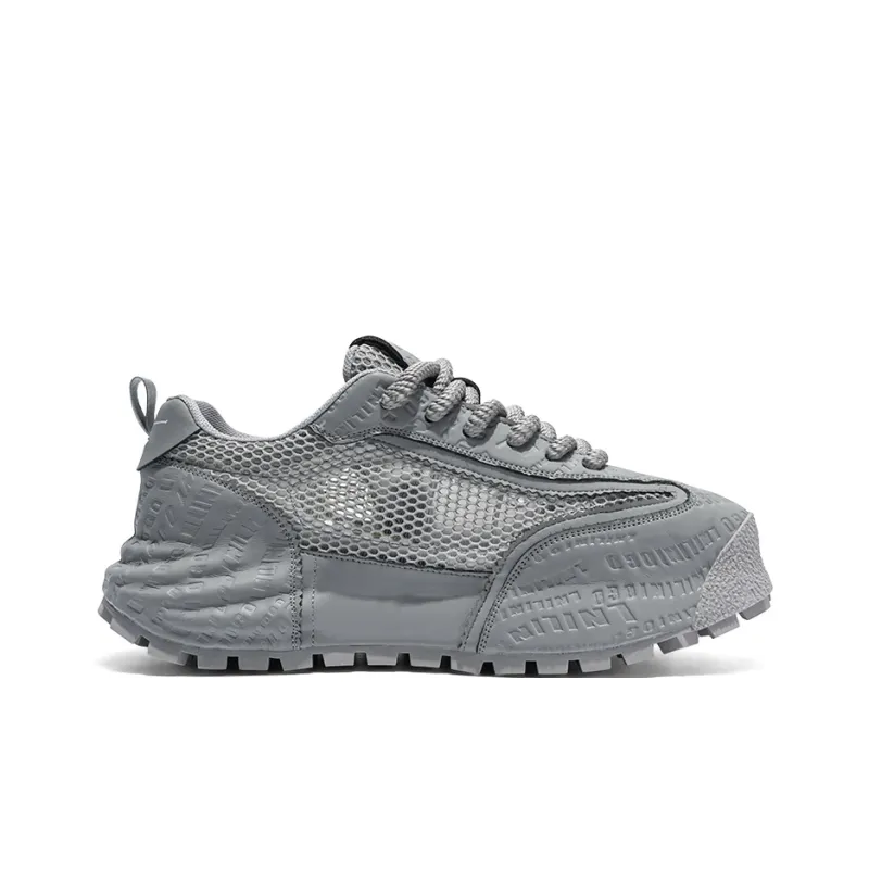 AMICNIEGD Breathable And Wear resistant Low Top Chunky Sneakers Men's-8